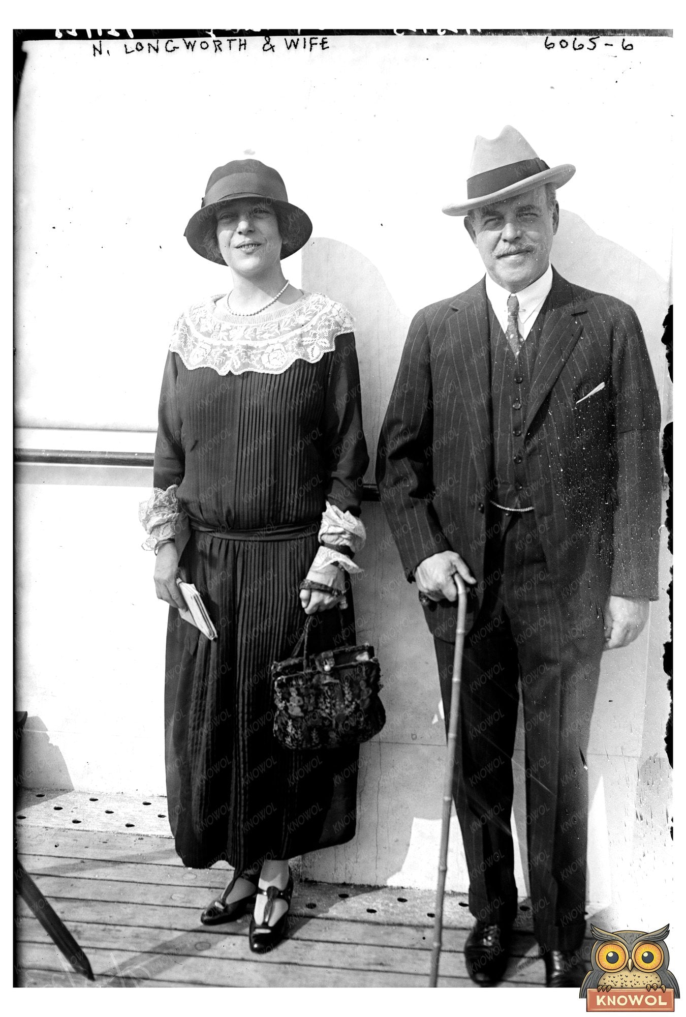 Elegant Couple Captured in Early 20th Century Style