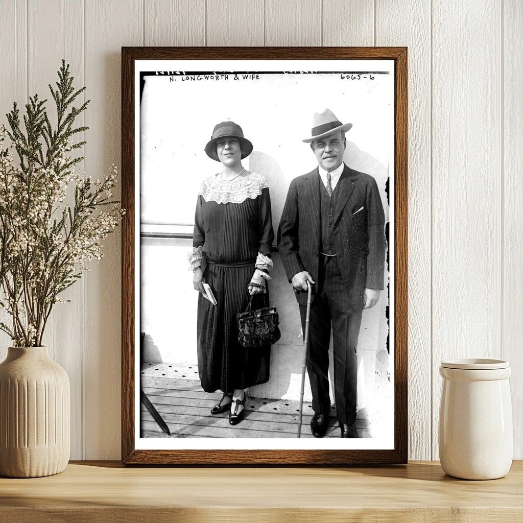 Elegant Couple Captured in Early 20th Century Style