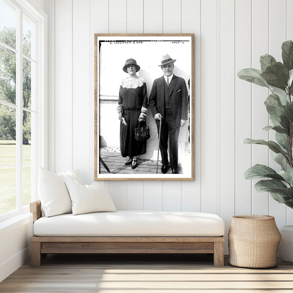 Elegant Couple Captured in Early 20th Century Style