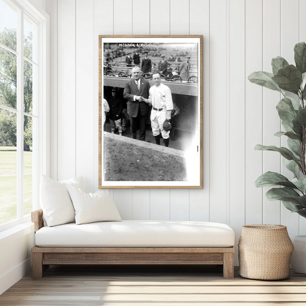 1923 Iconic Duel: Giants McGraw & Yankees Huggins