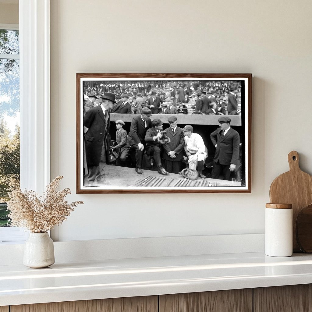 1923 Baseball Managers & Umpires at Historic Game