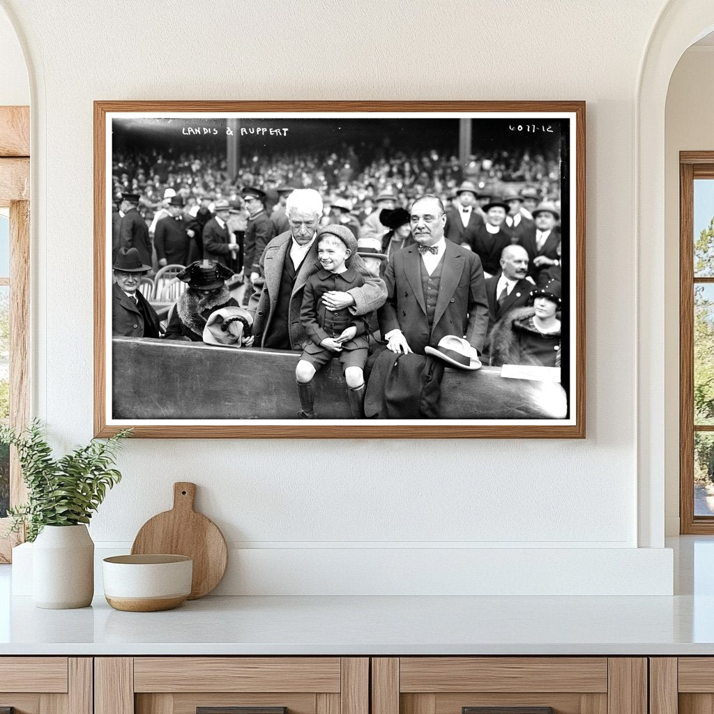 1923 Baseball Legends: Landis, Ruppert & Young Fan