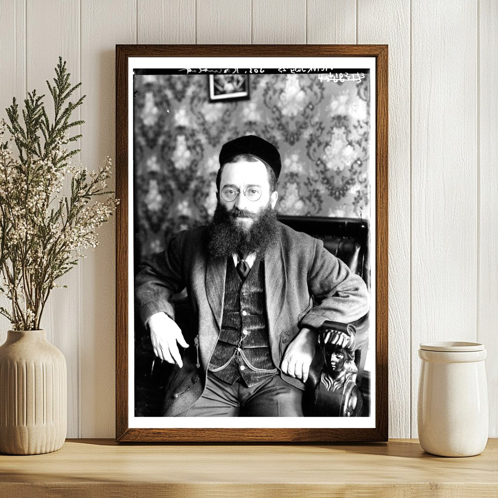 1923 Glass Negative of Notable Historical Figure