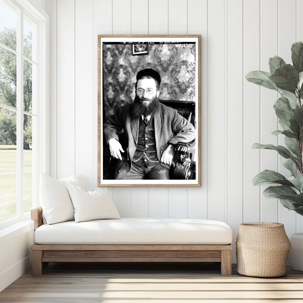 1923 Glass Negative of Notable Historical Figure