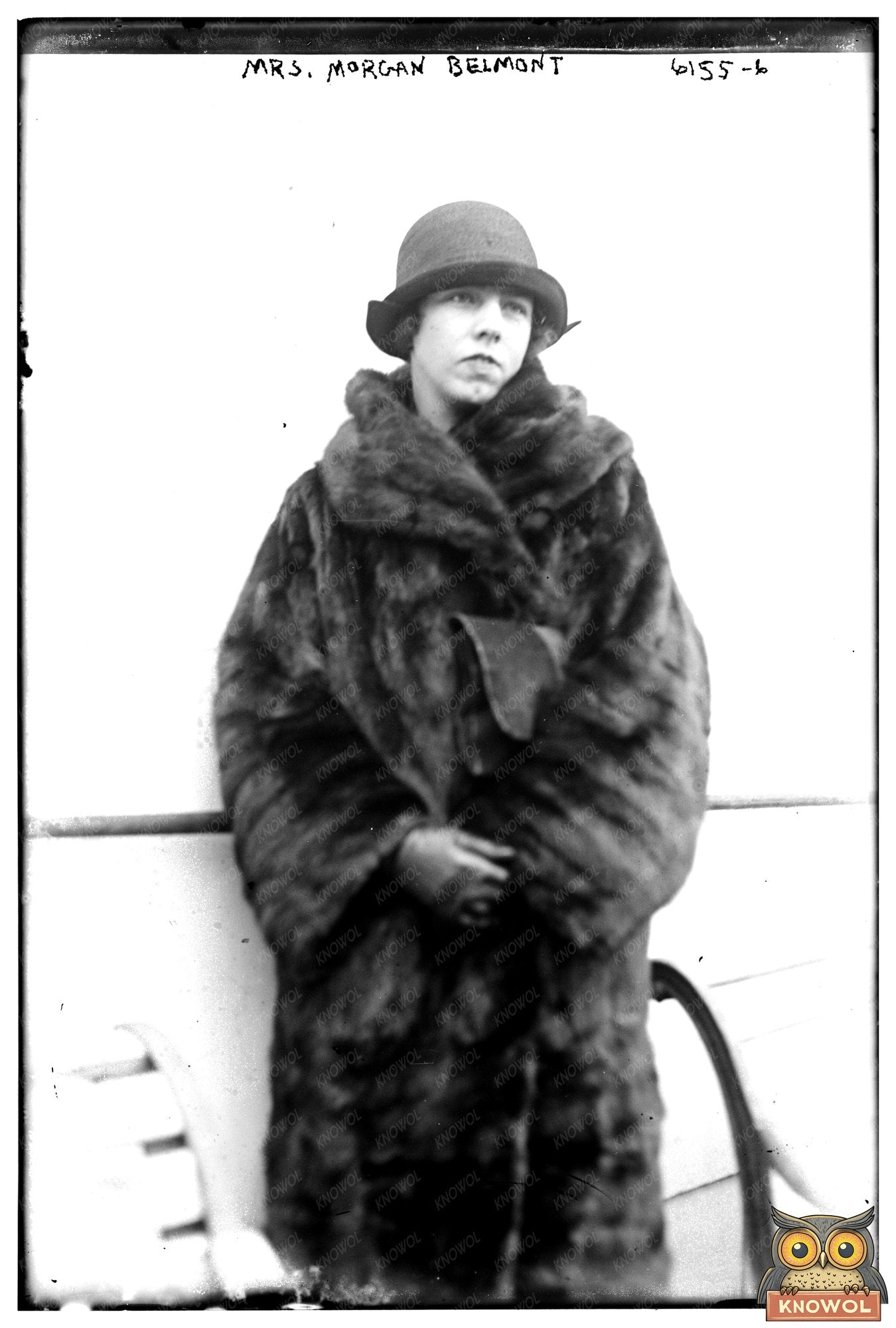 Elegant Portrait of Mrs. Morgan Belmont in 1900s