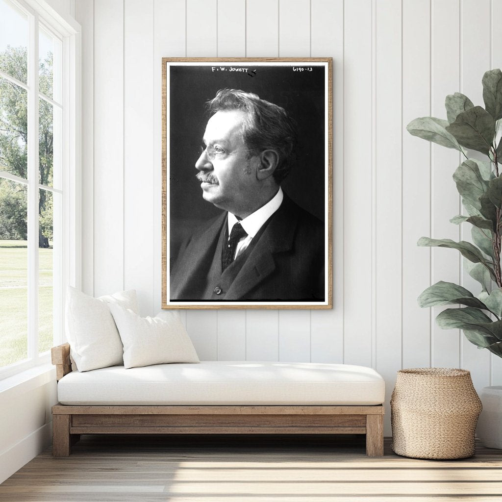 Vintage Portrait of F.W. Jowett: Early 20th-Century Politici