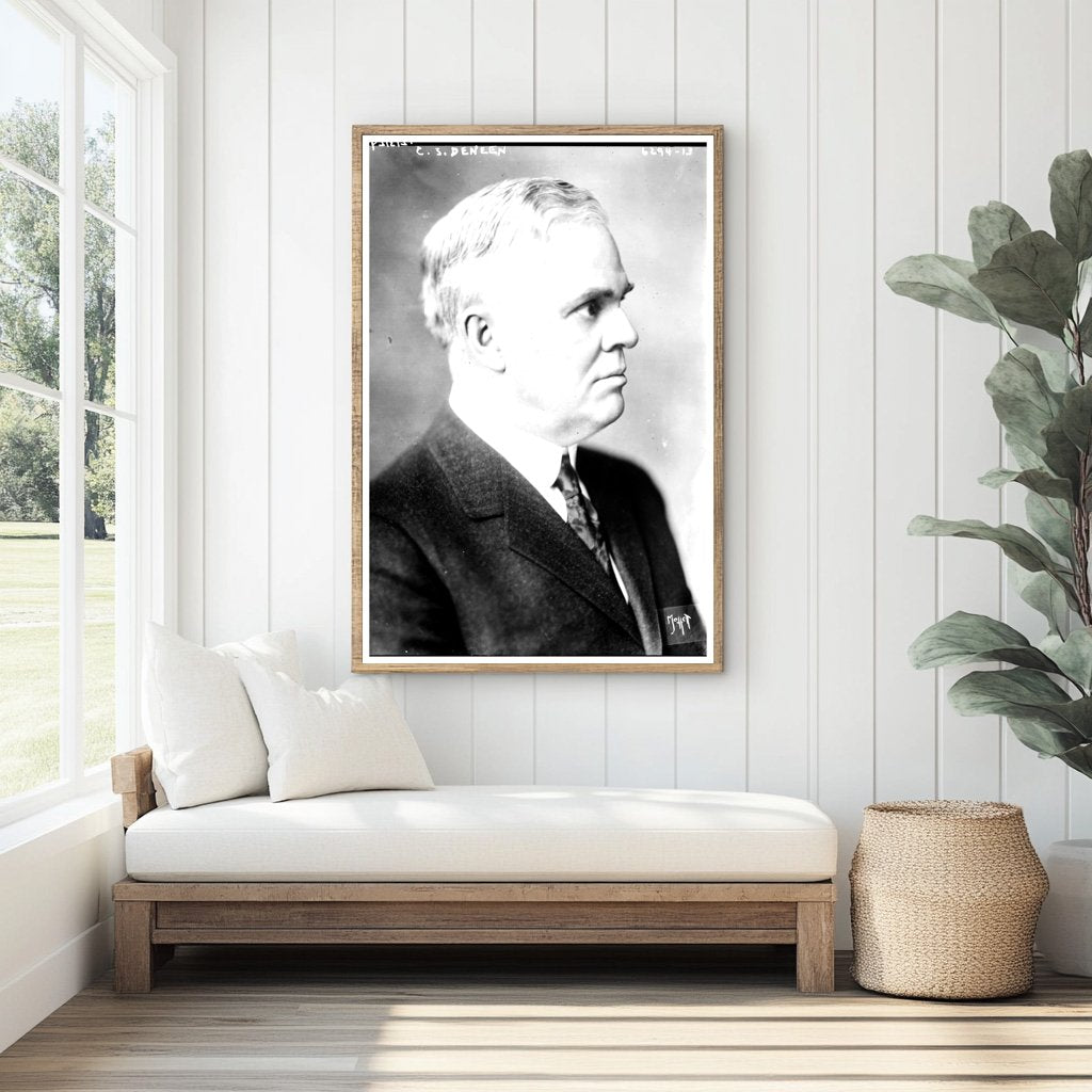 Historic Portrait of Illinois Governor C.S. Deneen