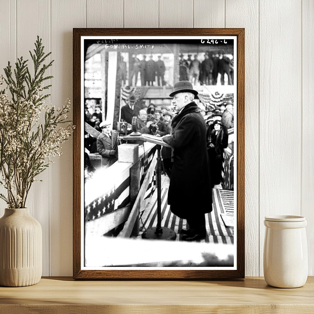 Dynamic Portrait of a 1920s Political Leader