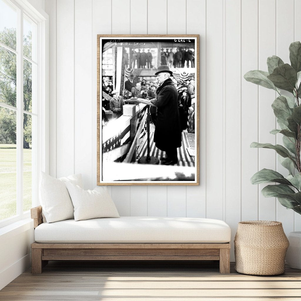 Dynamic Portrait of a 1920s Political Leader