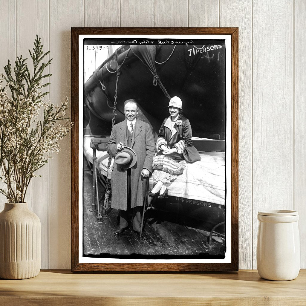 Vintage Portrait of Agnes ONeill and Chas