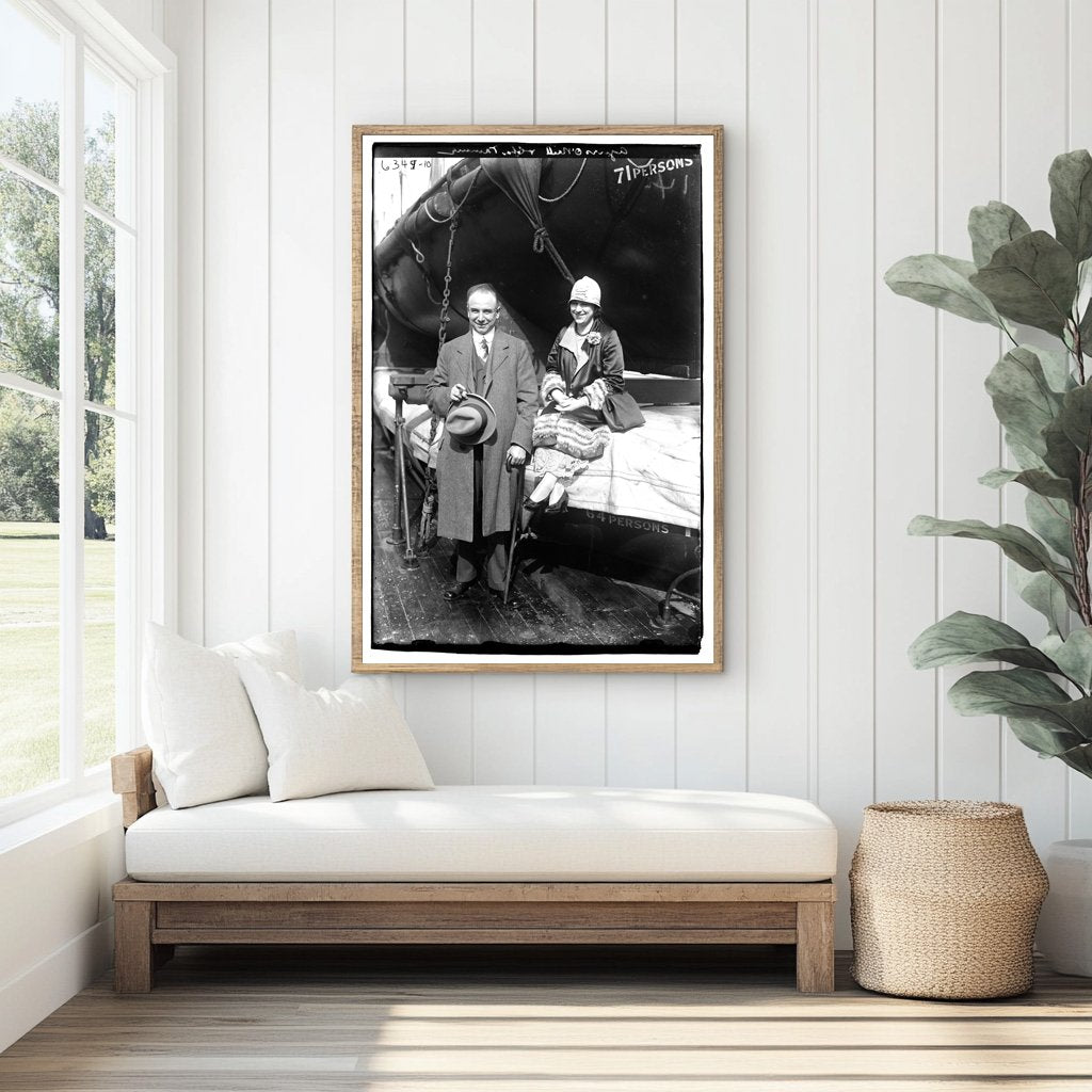 Vintage Portrait of Agnes ONeill and Chas