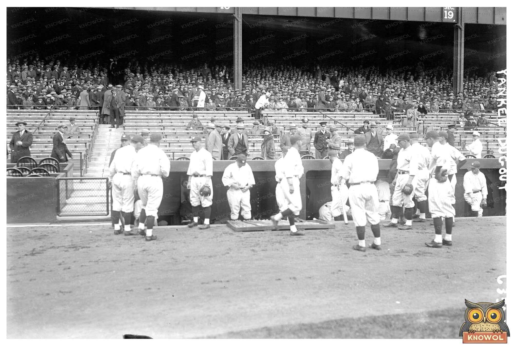 1925 Yankee Dugout Moment: Baseball History Capture