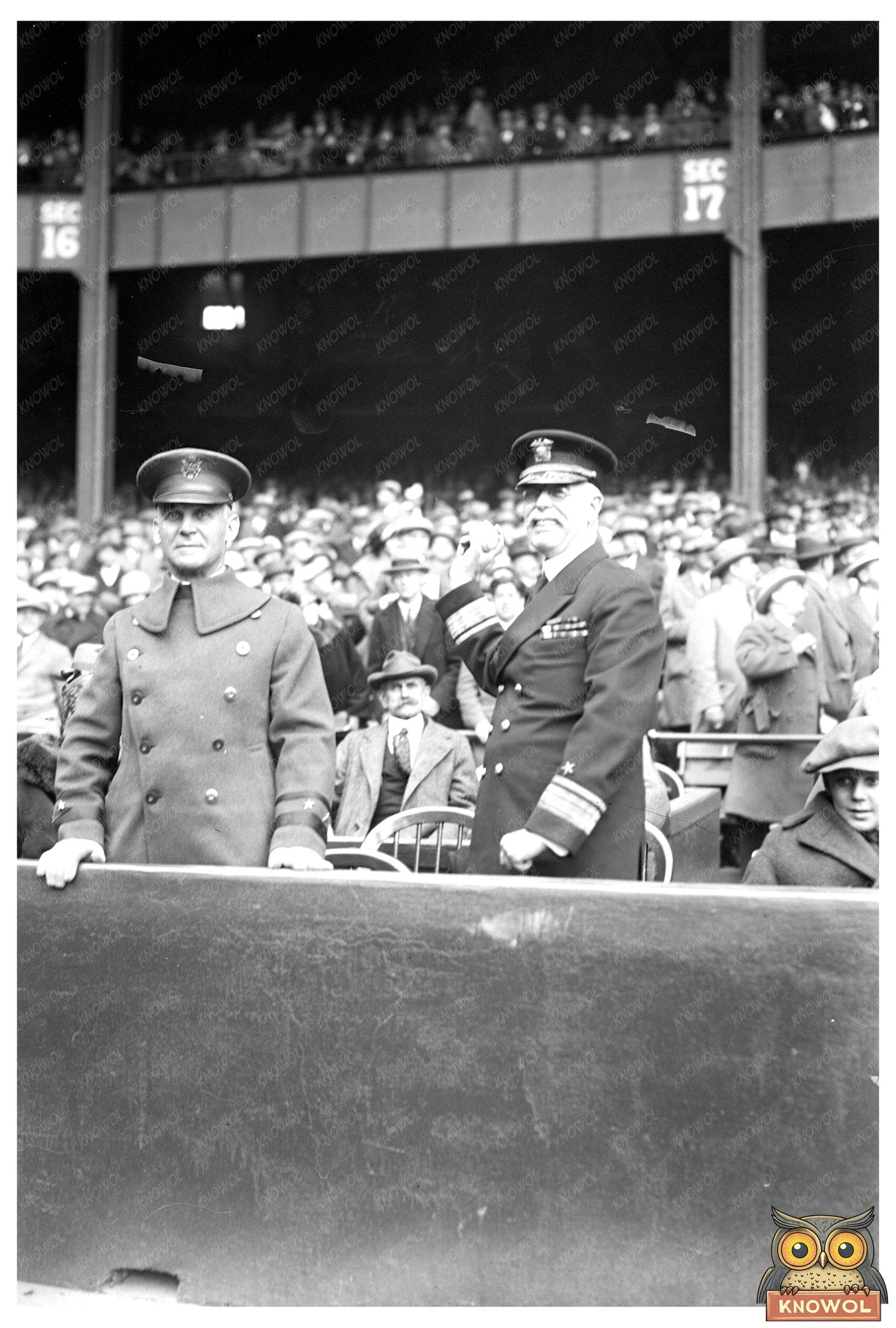 1925 Portrait of Military Leaders Summerall & Plunkett