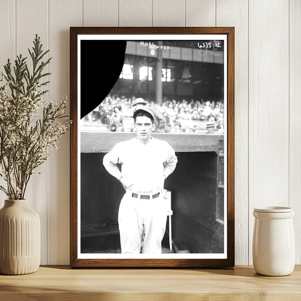 1923 Vintage Baseball Star Muddy Ruel in Action