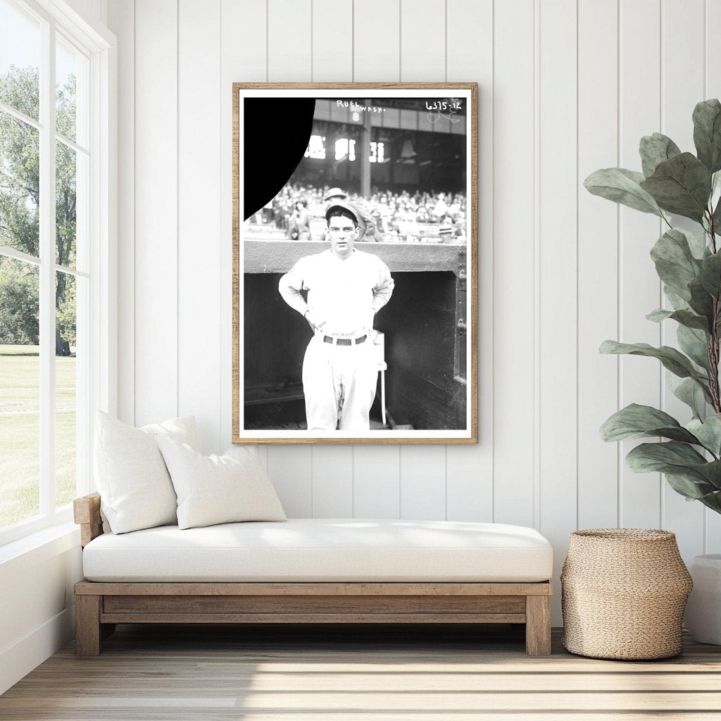 1923 Vintage Baseball Star Muddy Ruel in Action