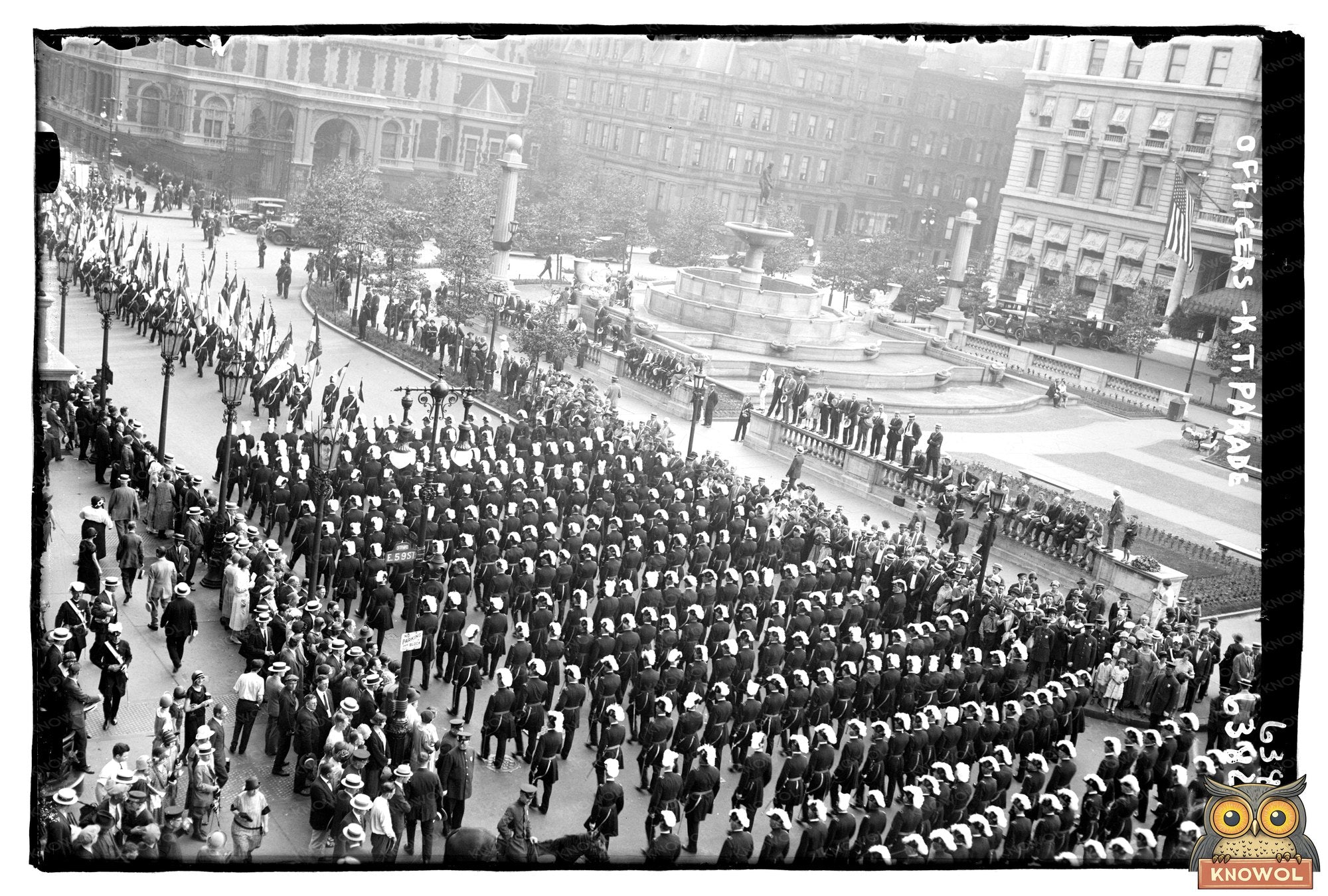 1925 K.T. Parade: Officers in Vibrant Uniforms