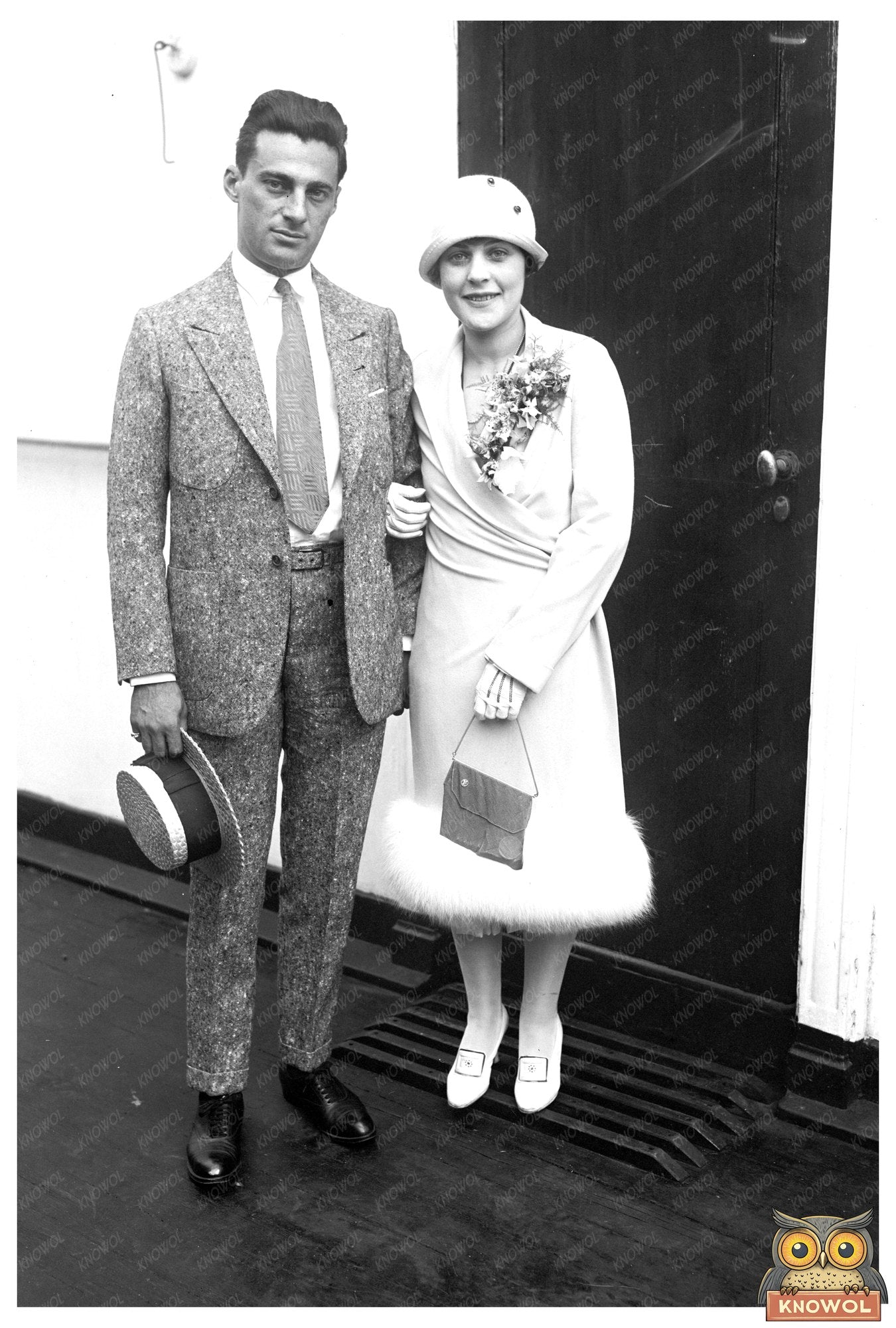 1925 Portrait of a Joyful Couple in the Roaring Twenties