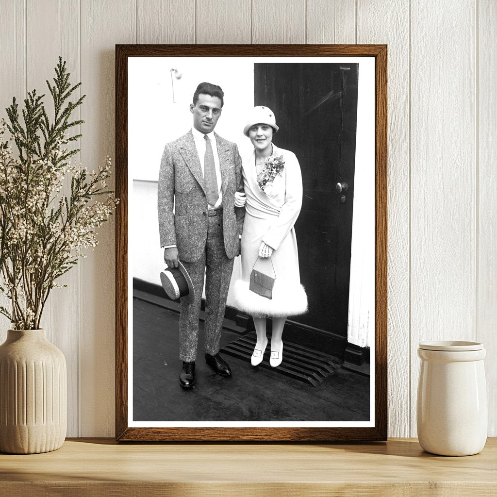 1925 Portrait of a Joyful Couple in the Roaring Twenties