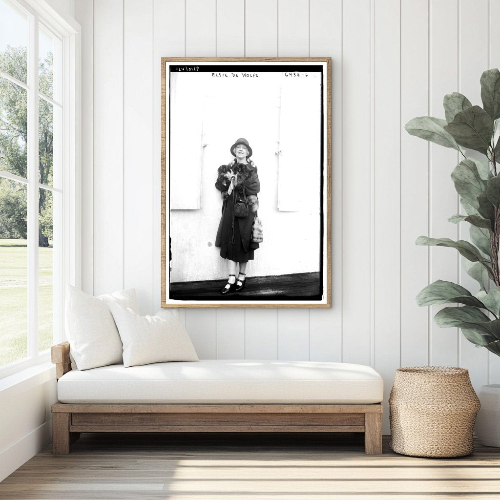 Elegant 1925 Portrait of Interior Design Pioneer