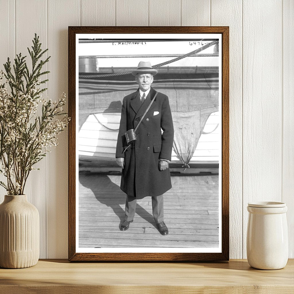 1925 Portrait of Celebrated American Sculptor