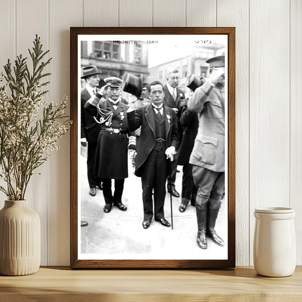 1917 Portrait of Takeshita & Ishii Amid Wars Turmoil