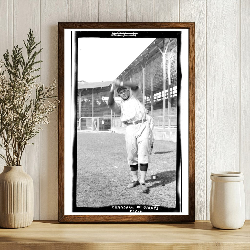 Vintage 1912 New York NL Pitcher Baseball Portrait