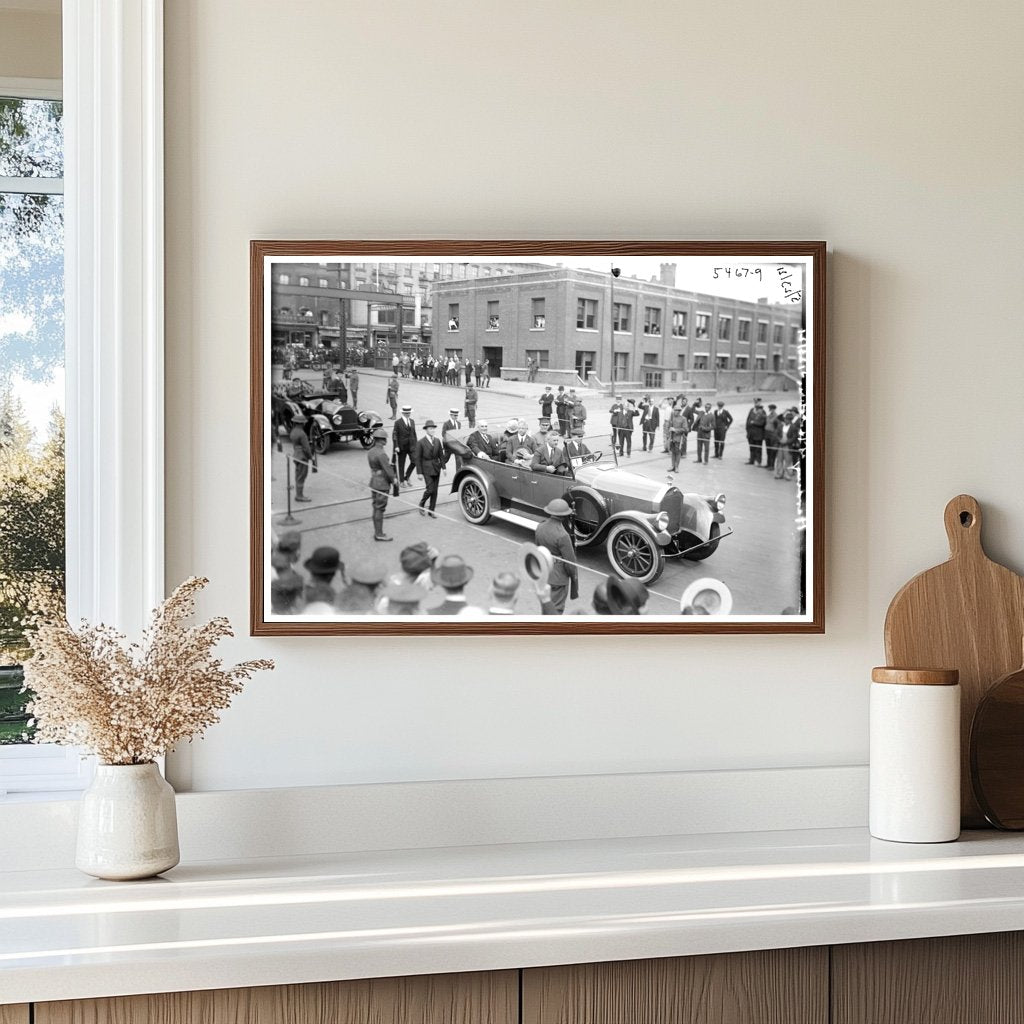 President Harding in Historic Public Procession