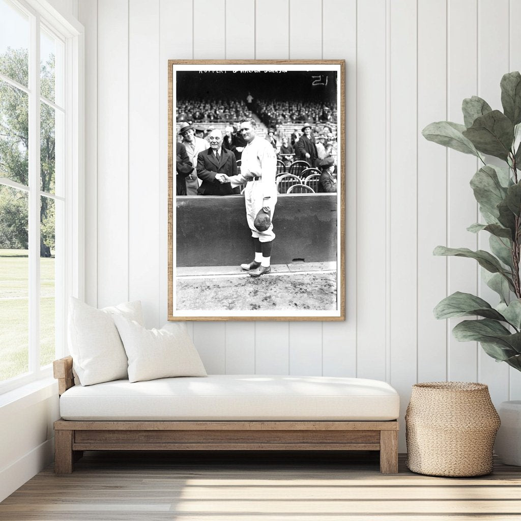 1925 Baseball Iconic Meeting: Ruppert & Johnson