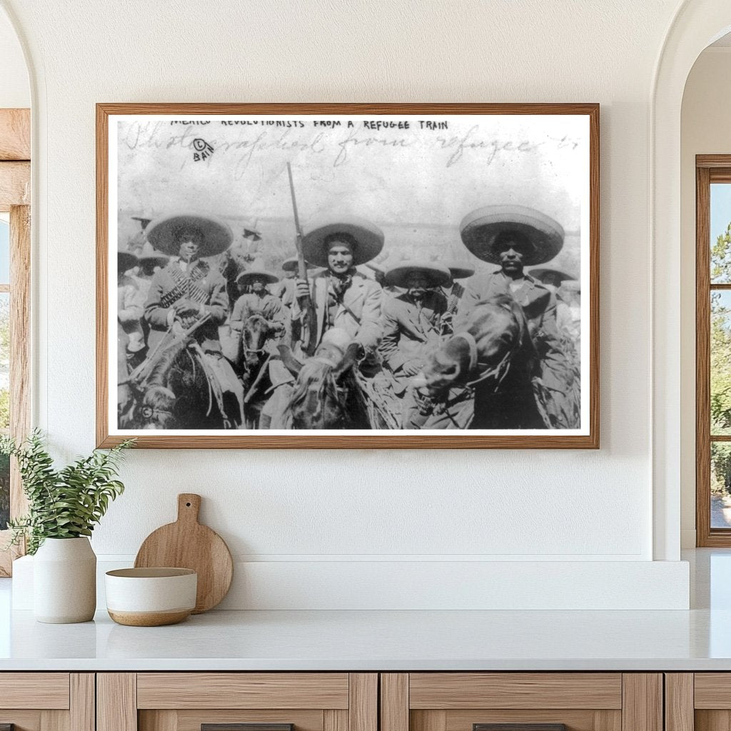 1912 Mexico: Insurrectos from a Refugee Train