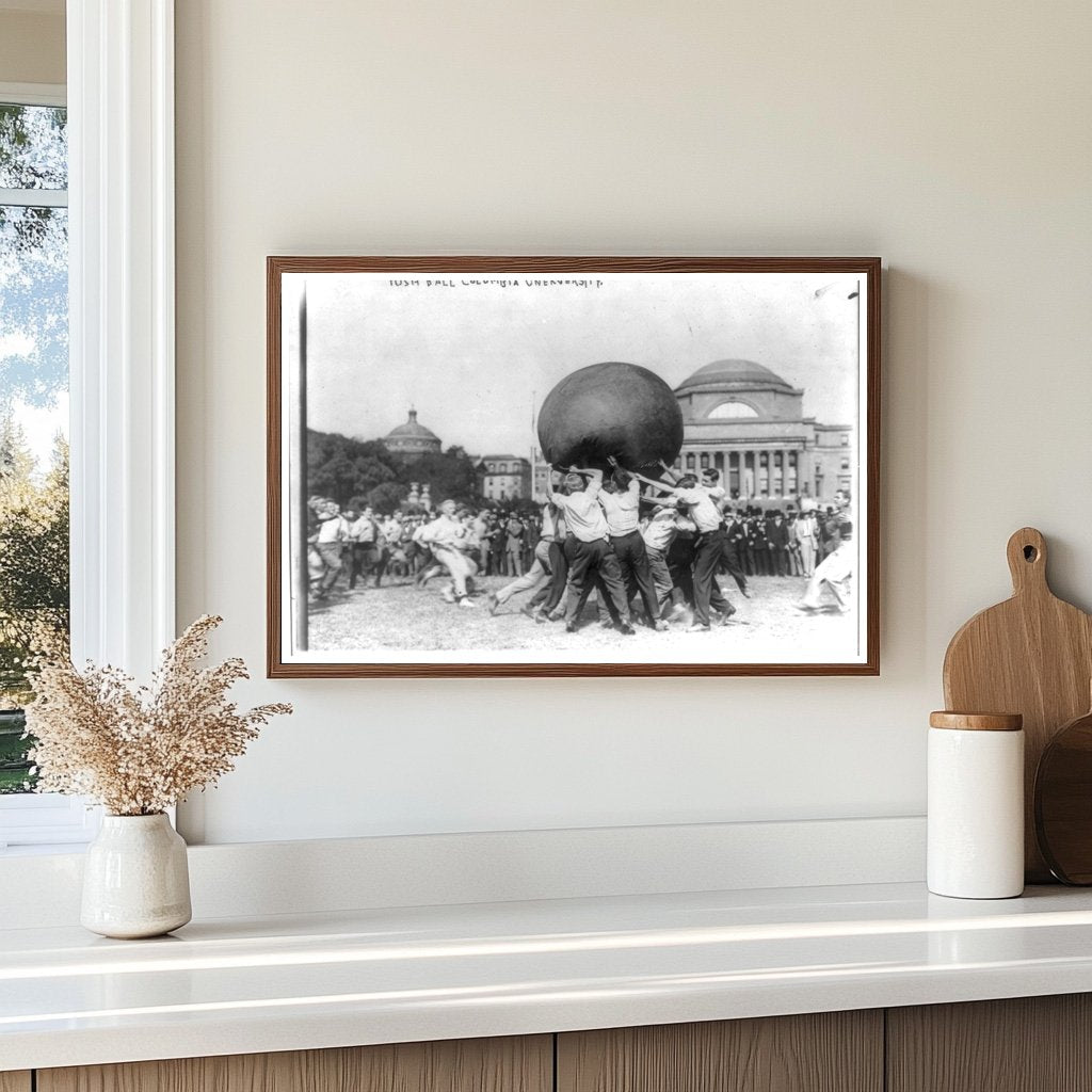 Columbia University Students Battling a Push-Ball, 1910
