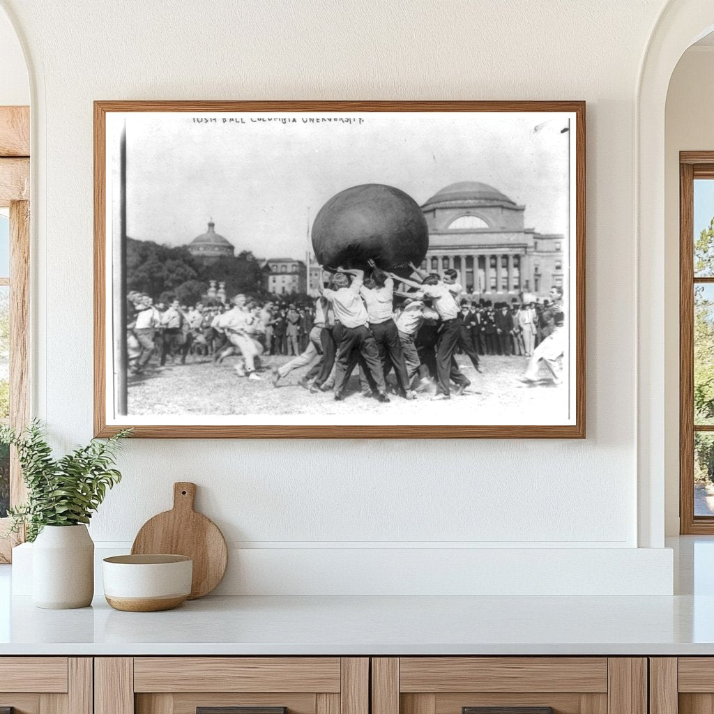 Columbia University Students Battling a Push-Ball, 1910