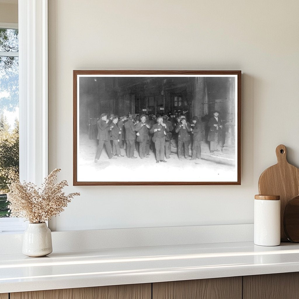 1908 Bowery: Vibrant NYC Street Life in Winter