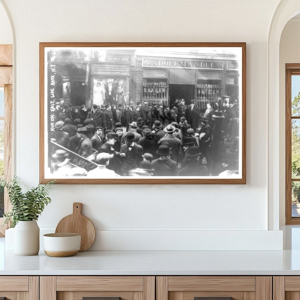 New York Bank Run Chaos, February 1912