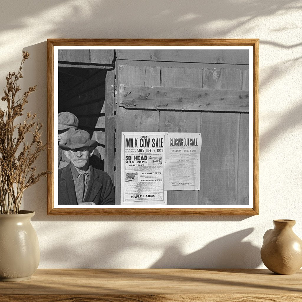 Farmers Lunch Shed at Country Auction Aledo Illinois 1936