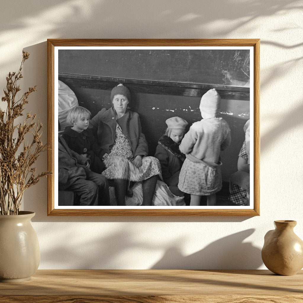 Sikeston Missouri Schoolhouse Refugee Scene February 1937
