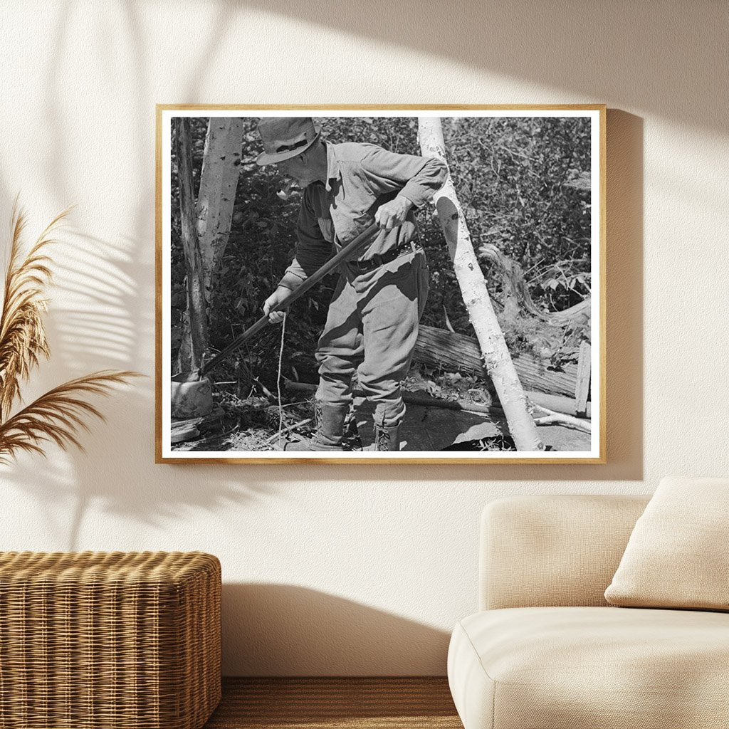William Besson Removing Iron Pipe Drill in Winton 1937