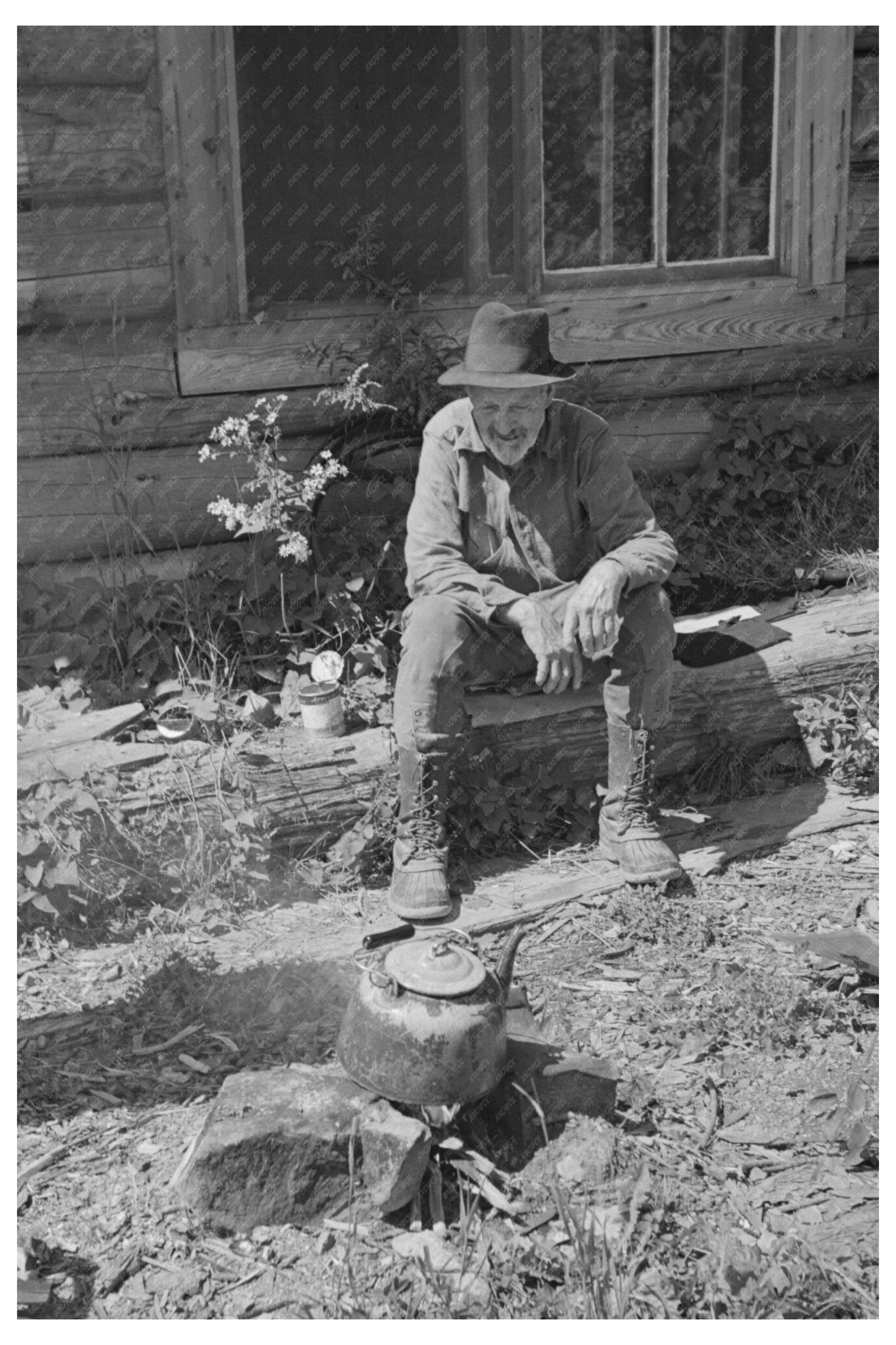 Old Mining Prospector near Winton Minnesota 1937
