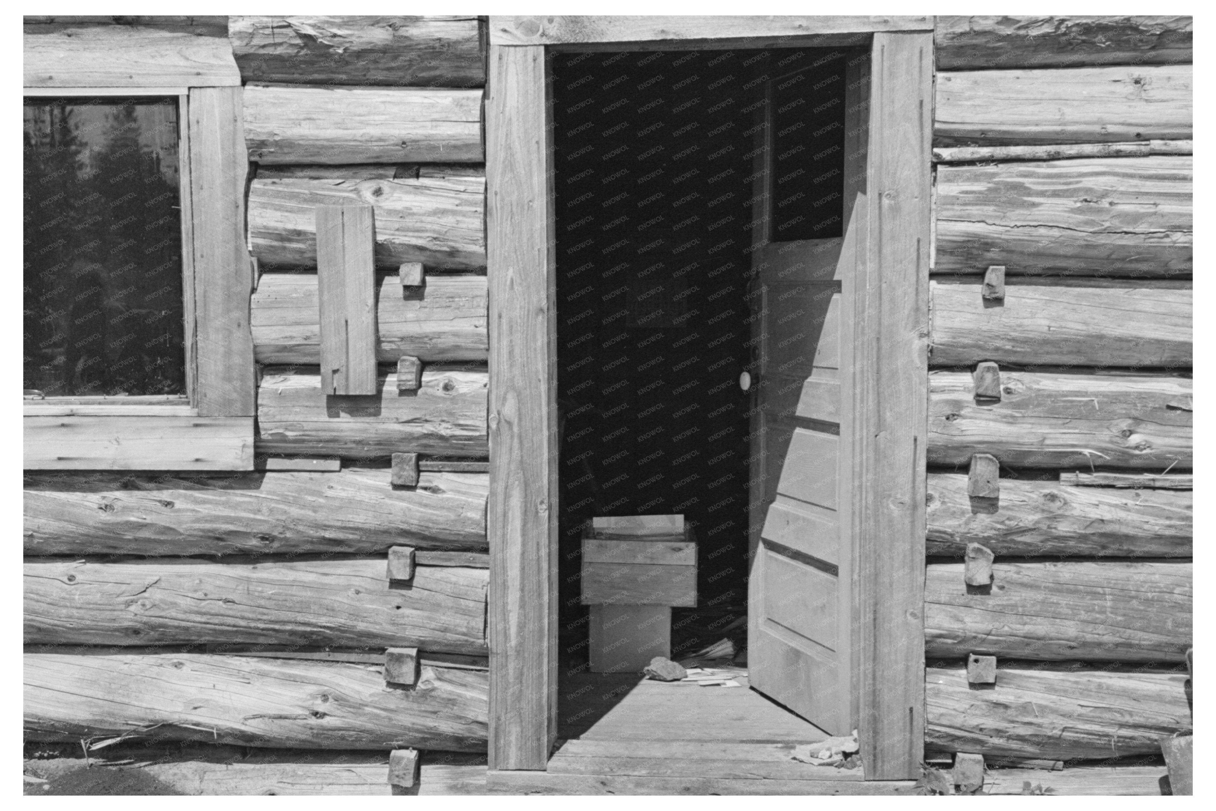 William Bessons Log Cabin near Winton Minnesota 1937