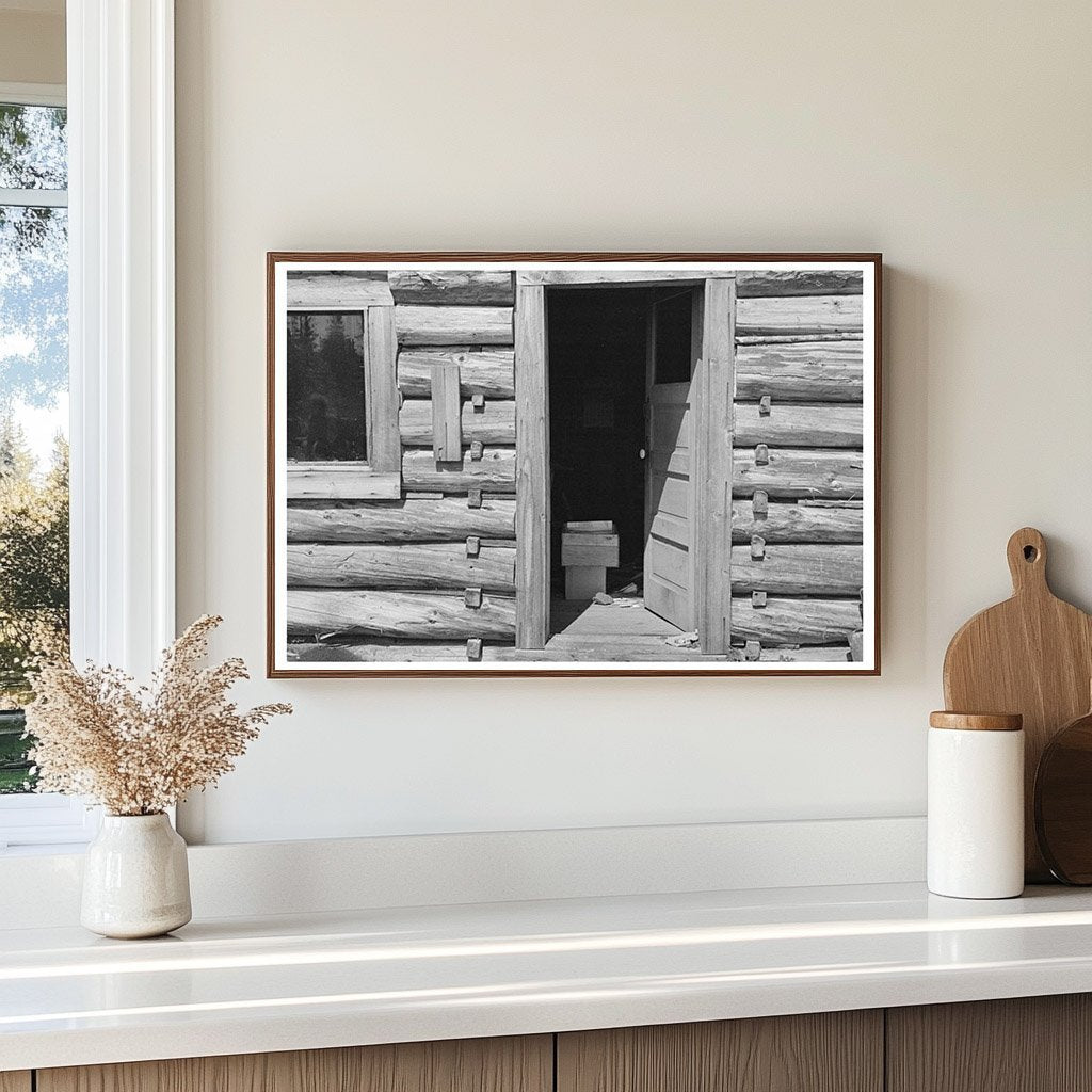 William Bessons Log Cabin near Winton Minnesota 1937