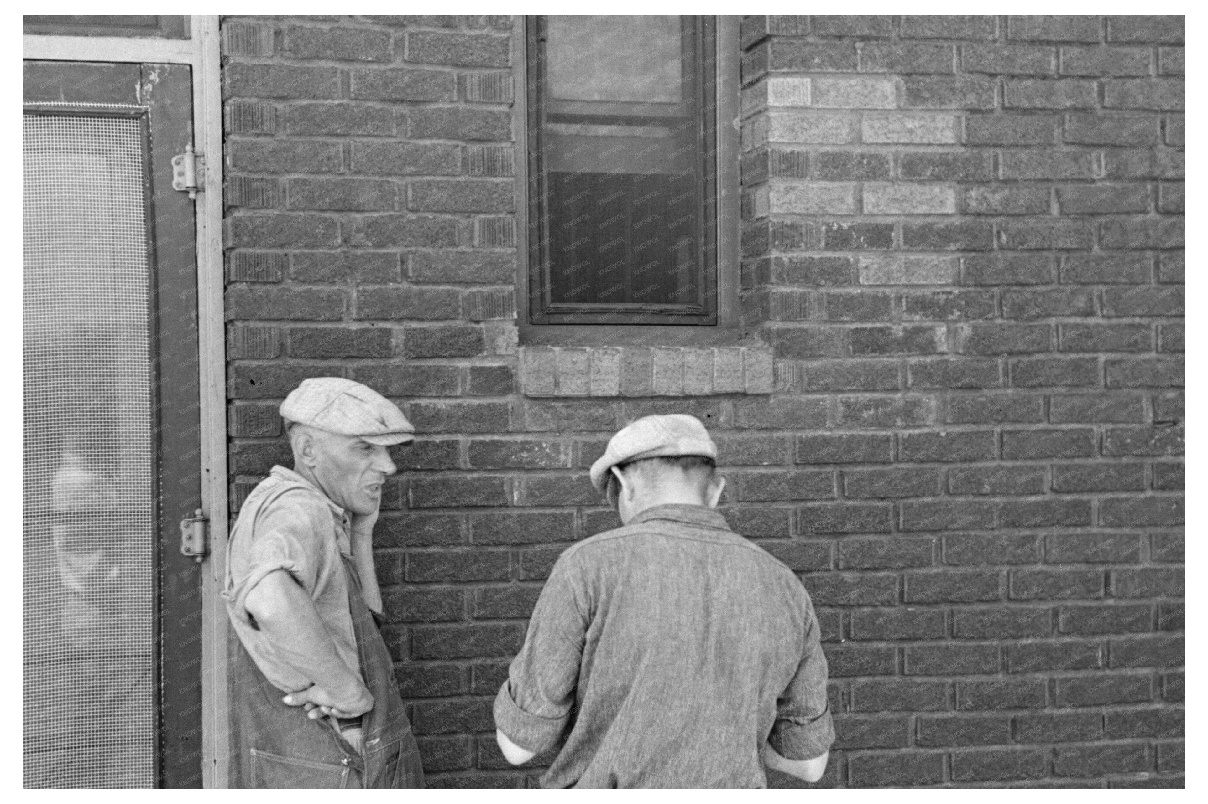 Unemployed Men in Minneapolis August 1937 Vintage Photo