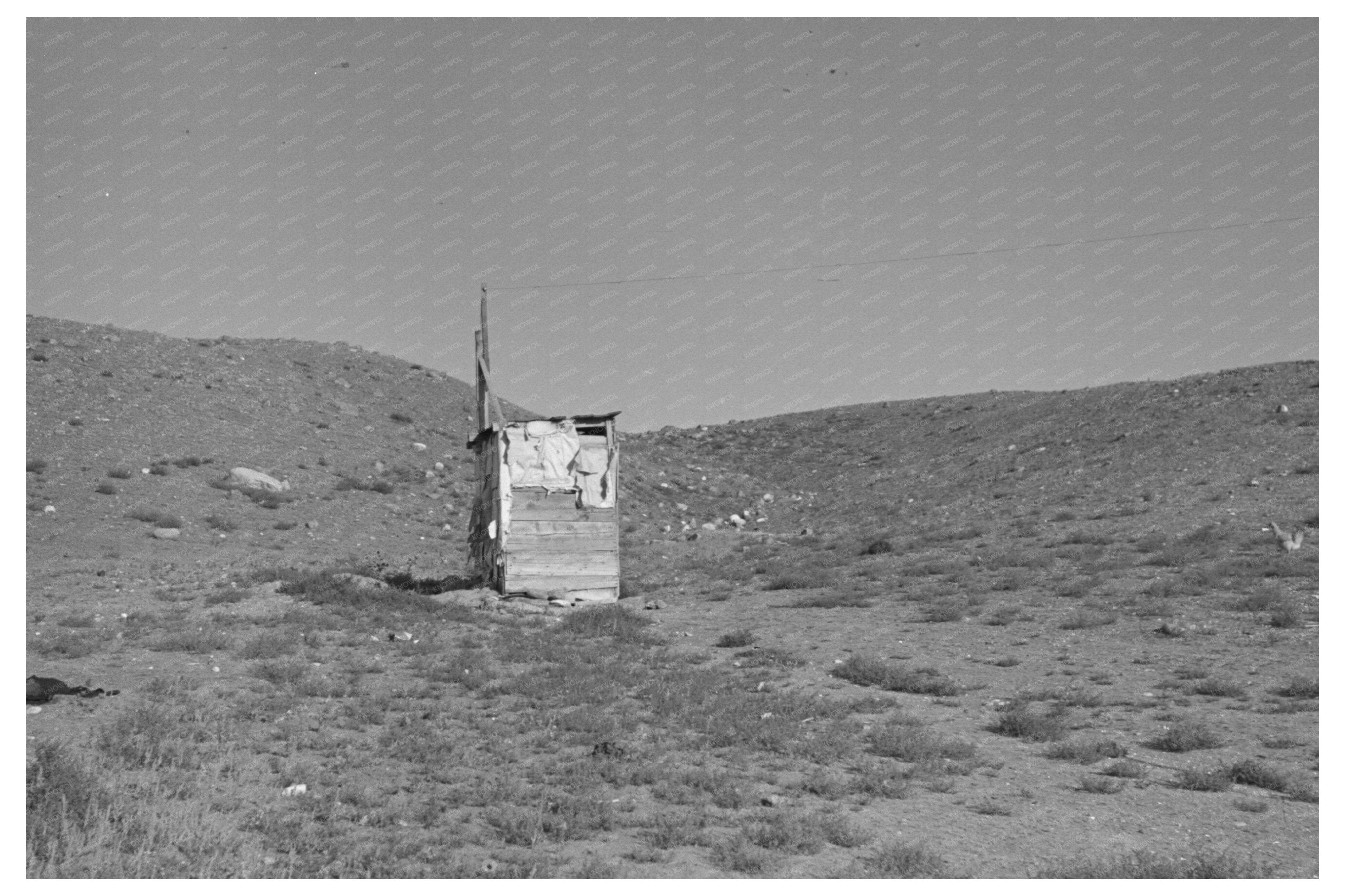 Outhouse on Frank Weeks Property Williston North Dakota 1937