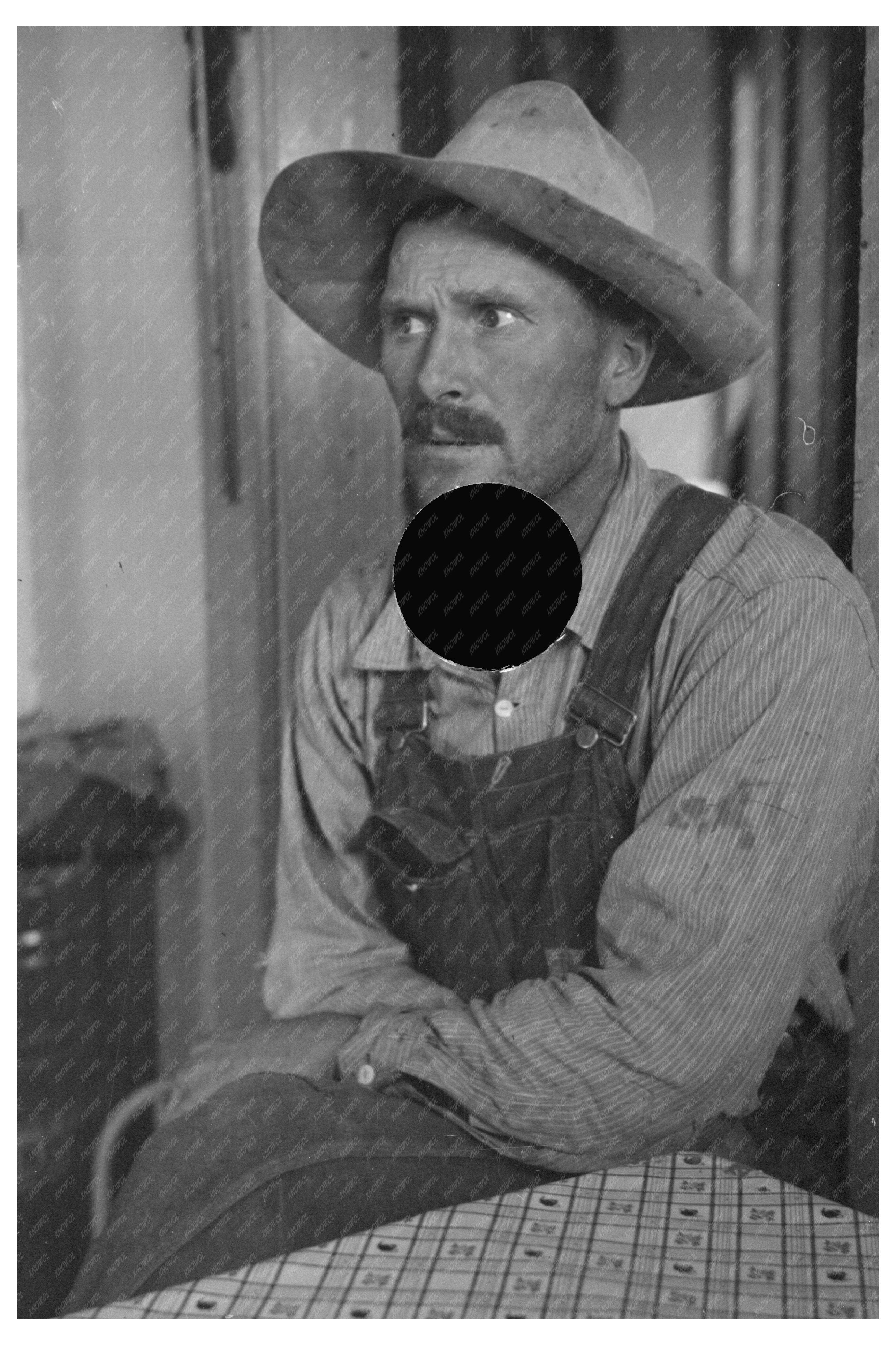 Edwin Gorder North Dakota Farmer Black and White 1937