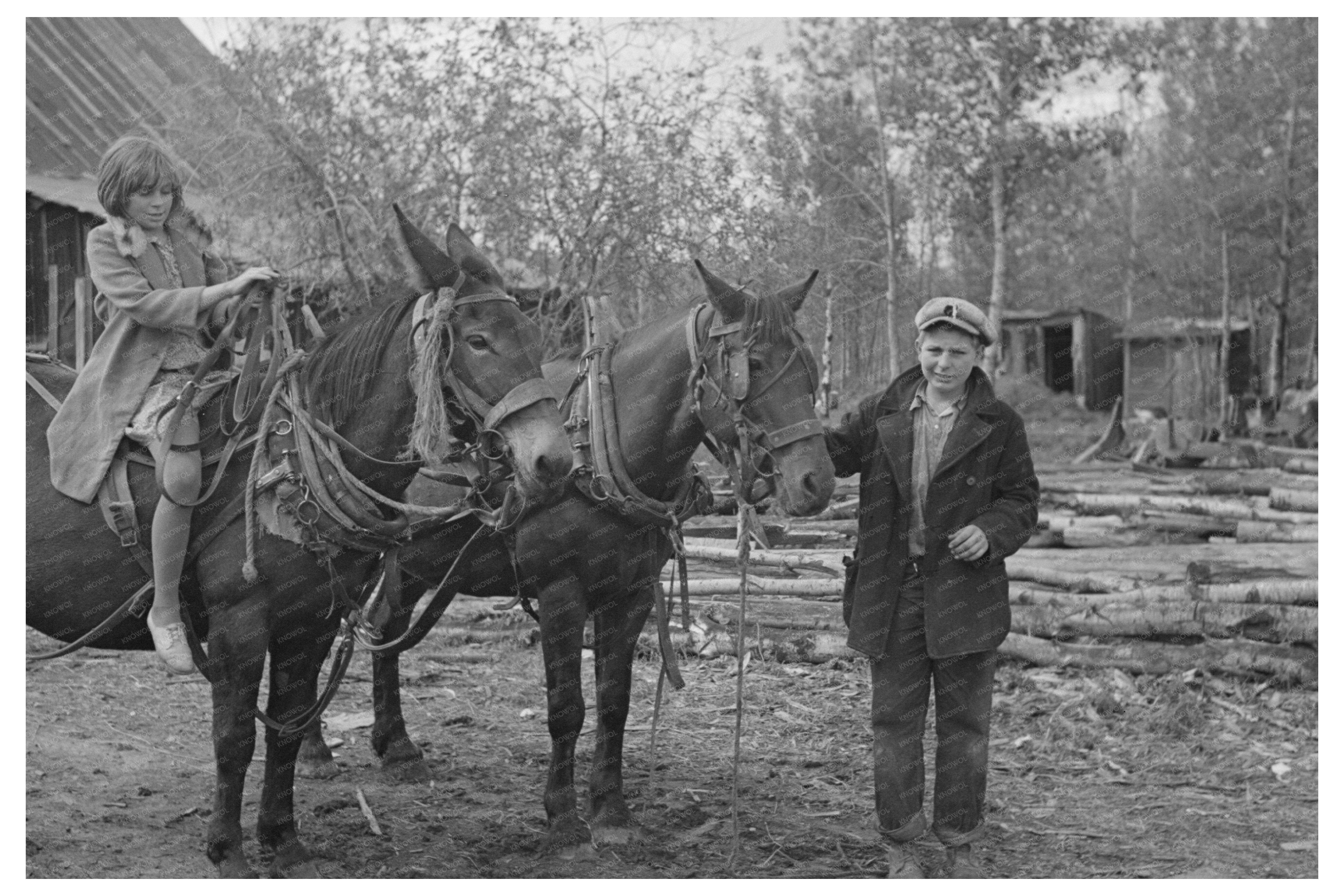 Vintage Northome Minnesota Rural Life Scene 1937