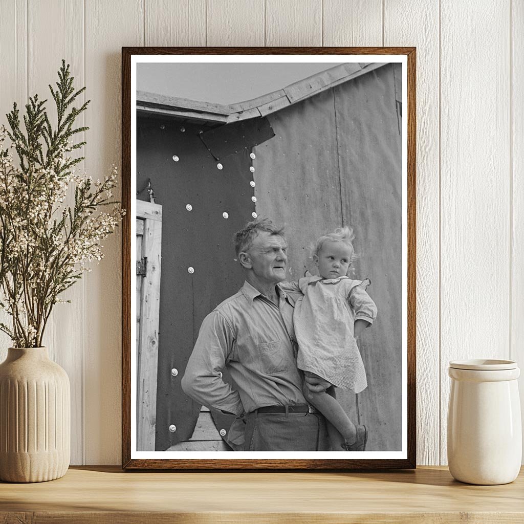 Cut-Over Farmer and Daughter Near Northome Minnesota 1937