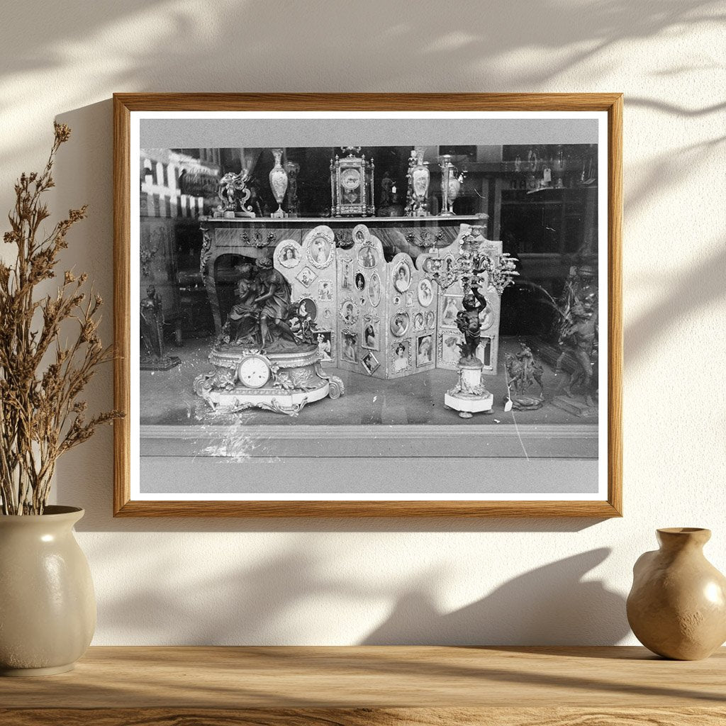 Vintage Auction Window Display New York City January 1938