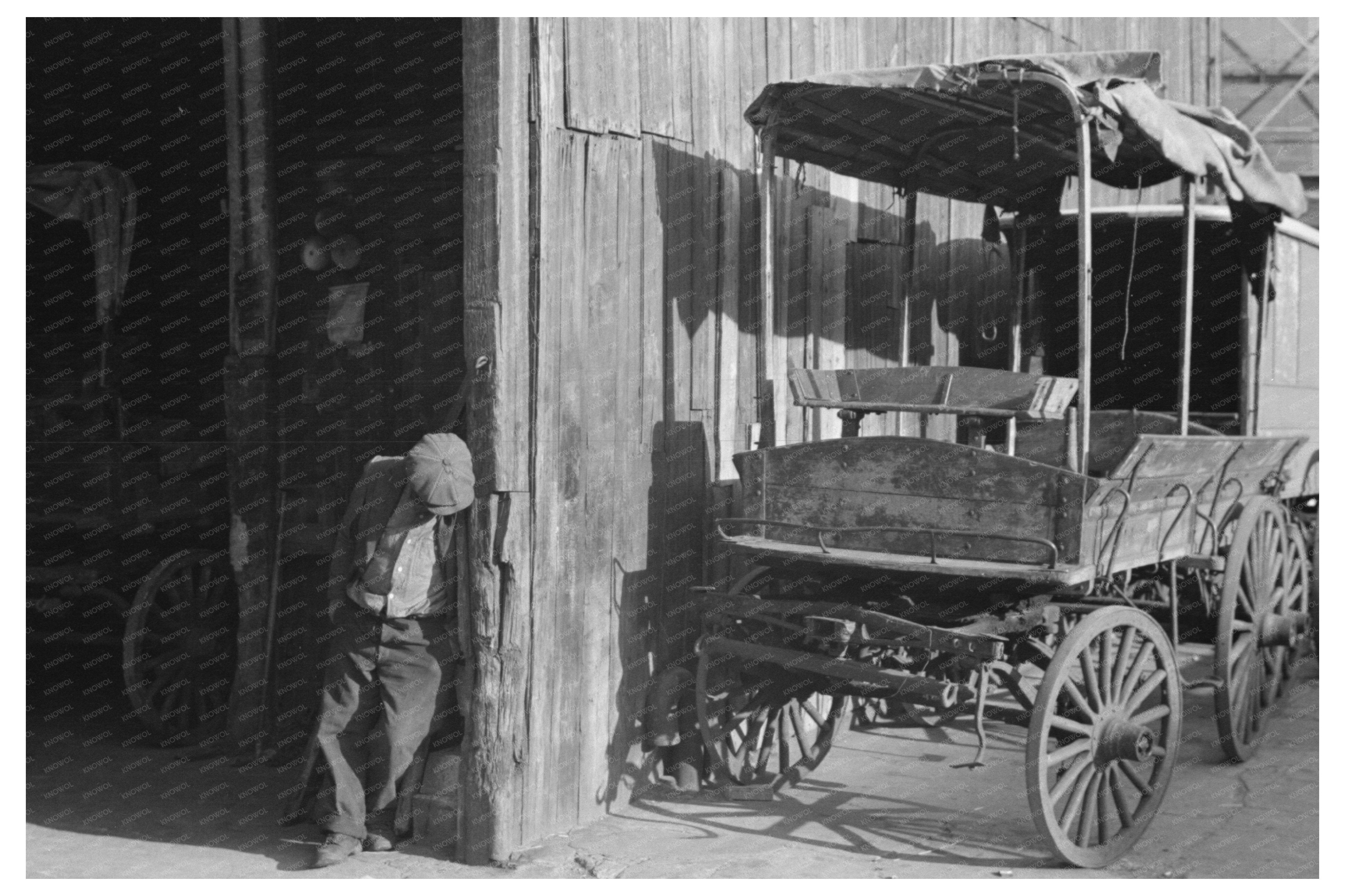 Vintage Livery Stable East Side NYC January 1938