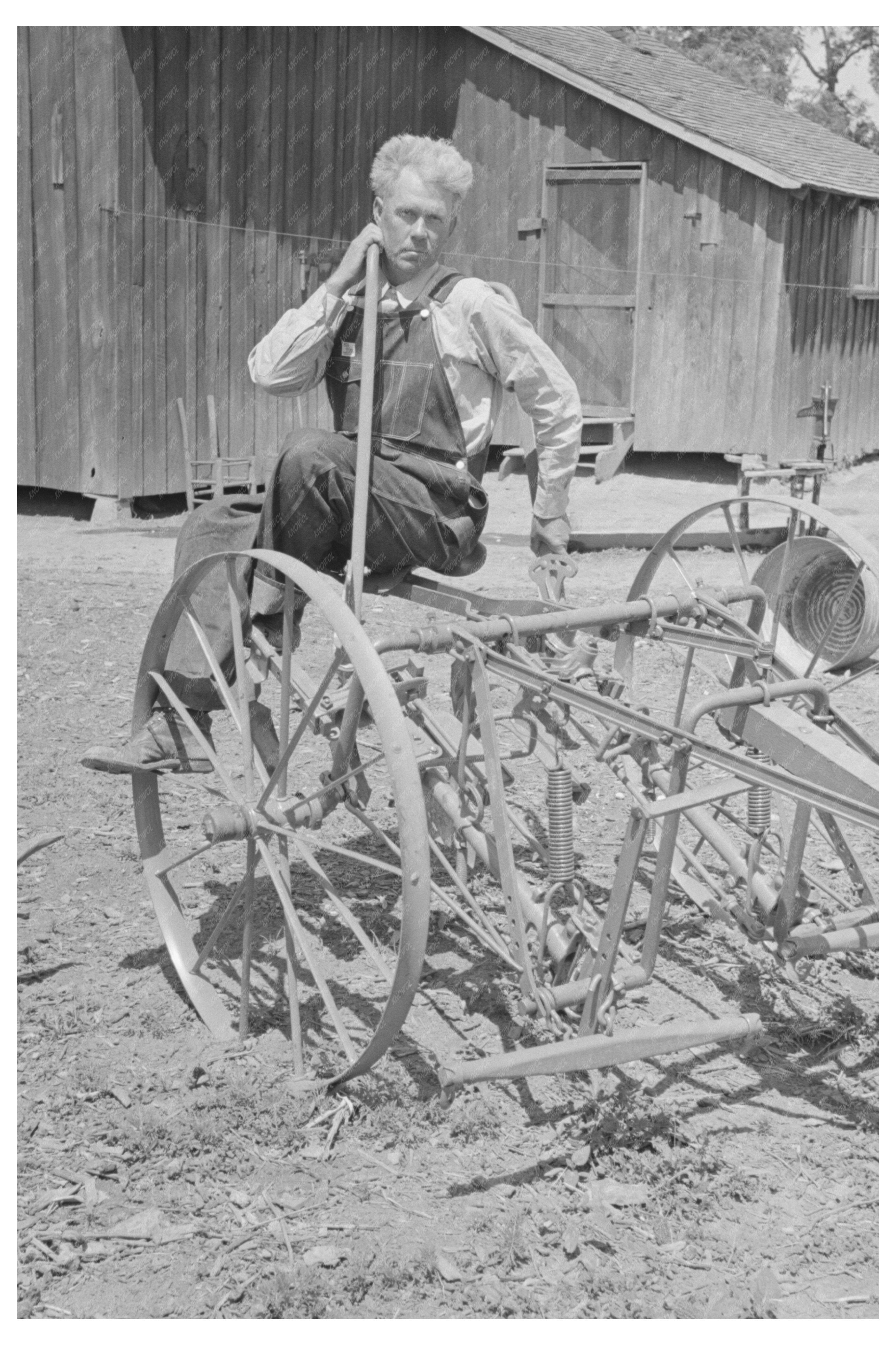 Sharecropper Cultivating Southeast Missouri Farms May 1938