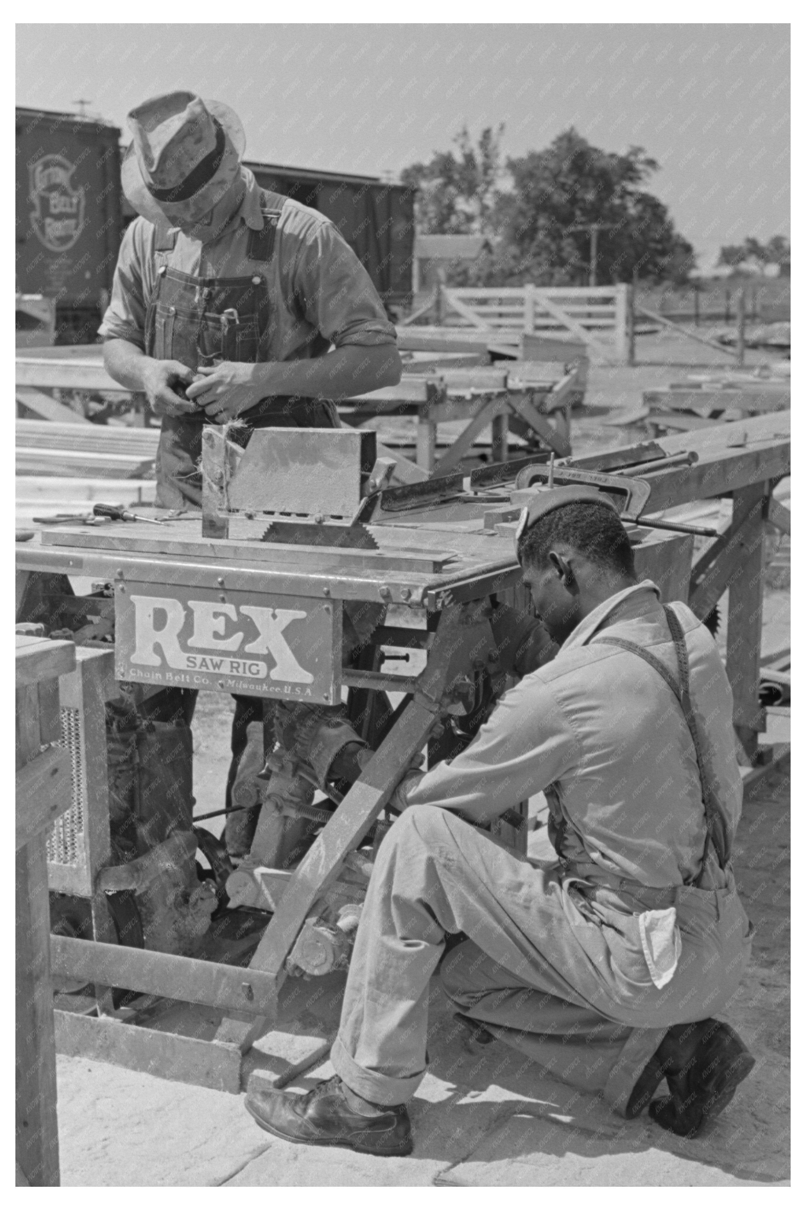 Gasoline Saw Adjustment on Missouri Farm May 1938