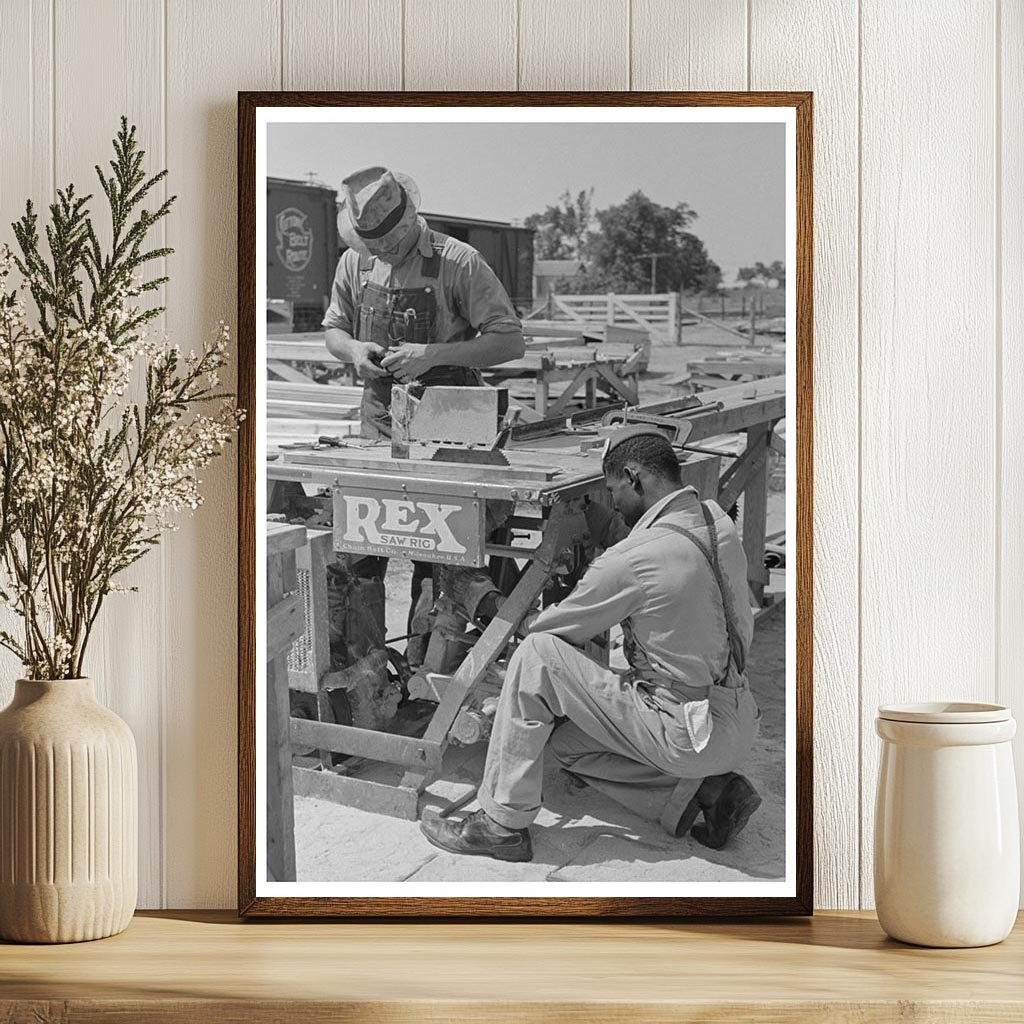 Gasoline Saw Adjustment on Missouri Farm May 1938