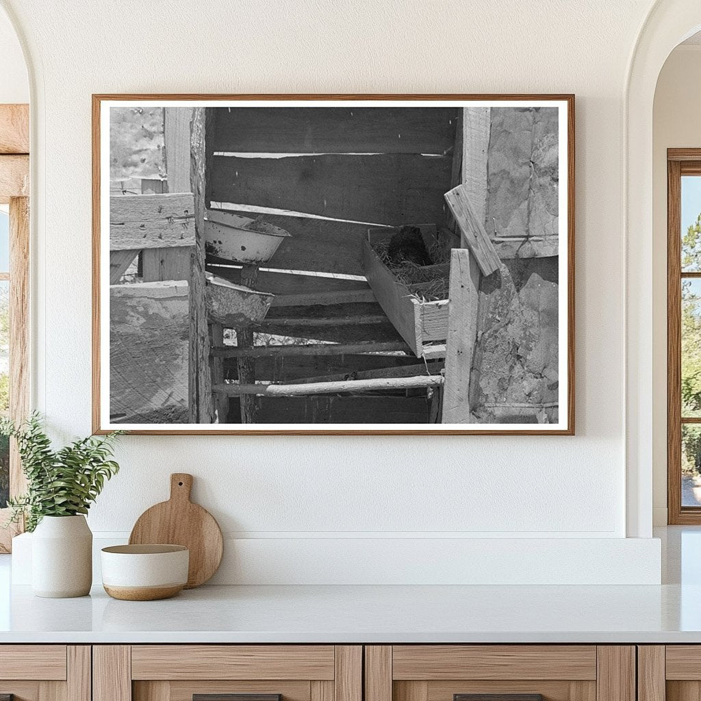Vintage Henhouse in Shed New Madrid County 1938